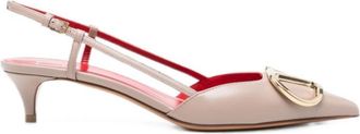 Valentino Garavani Light Pink Logo Signature Pumps