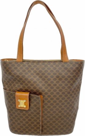 Celine Brown Pvc Tote Bag (Pre-Owned)