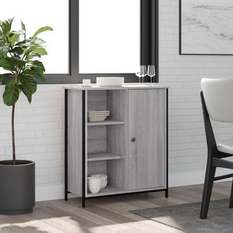 vidaXL Vidaxl - Aparador De Madera De Ingenier&iacute;a Gris Sonoma 70x30x80 Cm