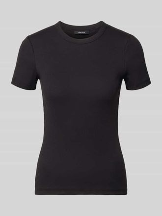 OPUS Regular Fit T-Shirt aus Baumwoll-Mix in Black, Gr&ouml;&szlig;e 36