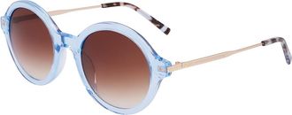 DKNY DK714S N 418 Womens Sunglasses Blue Size 51