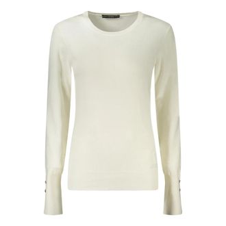 Guess Long Sleeved Sweater - Dames - Ronde hals truien - Wit - M - Truien & Vesten