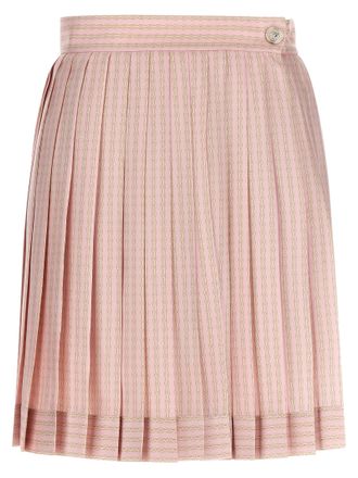 Versace Multicolor Silk Long Womens Skirt