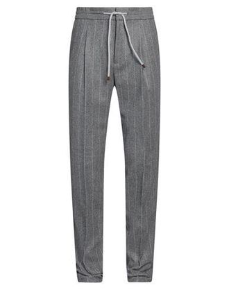 パンツ BRUNELLO CUCINELLI PANTALONE IN MAGLIA DI COTONE SPARKLING Pantalone in maglia di cotone da Uomo Ecrù | Brunello Cucinelli