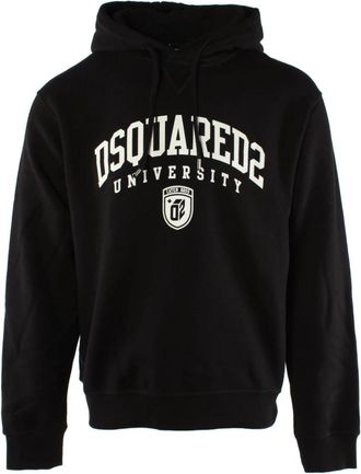 Dsquared2 Cool Fit Hoodie - Heren - Hoodies - Zwart - XL - Katoen - Hoodies & sweatvesten
