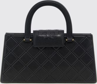 Tory Burch Borsa Fleming East-West Tory Burch in pelle a grana diamantata