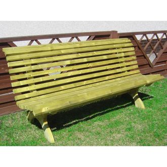Lasa Home Lasa - Panchina in legno impregnato Green Park