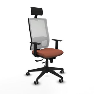 Piqueras y Crespo Silla De Oficina Con Cabecero Piqueras Y Crespo 1d066g1 Marr&oacute;n