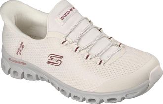Skechers Slip-Ins Glide Step Vibey Mesh Womens White Trainers - Size UK 6