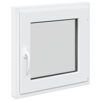 vidaXL Colore Interno Della Finestra Del Seminterrato Bianco Risor Vidaxl