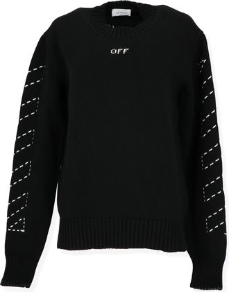 Off-white Off White Mens Black/White Cardigan
