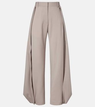 Loewe Draped wool wide-leg pants