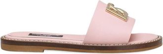 Dolce & Gabbana Logo-Detailed Slippers - Pink