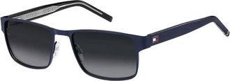 Tommy Hilfiger Grey Shaded Rectangular Mens Sunglasses TH 1974/S 0FLL/9O 57