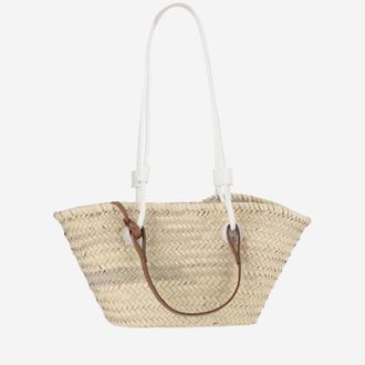 Filippo Catarzi Handcrafted Straw Shoulder Bag - Beige