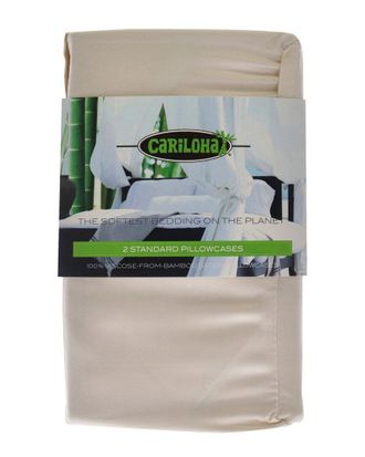 Cariloha 400 Thread Count Resort Bamboo 2Pc Pillowcase Set