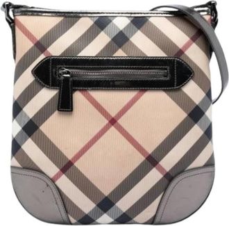 Burberry Pre-owned Cross Body Bags, female, Beige, Size: ONE SIZE Pre-owned Dryden Crossbody Bag