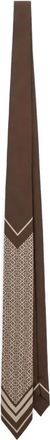 Dolce & Gabbana Cravatta con motivo geometrico - Marrone