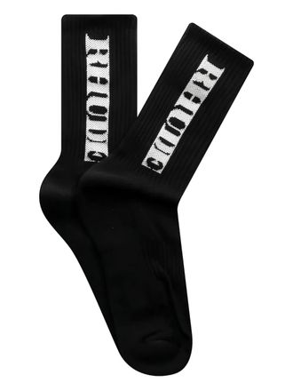 Rhude Calzini Dinero con ricamo
