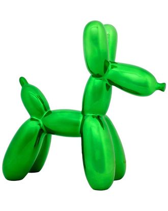 National Tree Company 11in Electroplated Green Balloon Dog Figurine
