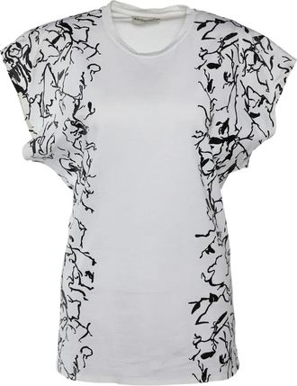 Balenciaga abstract-print T-shirt - White