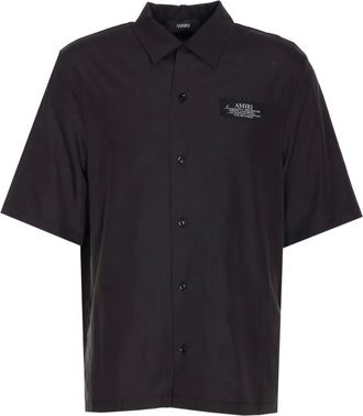 Amiri Camicia con logo - Nero