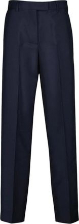 Miu Miu Kid Mohair Pants - Dames - Straight fit broeken - Blauw - XS - Wol - Broeken