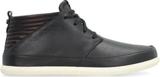 Volta Mid-top Leren Sneakers - Heren - Sneakers - Zwart - 40 EU - Leer - Schoenen