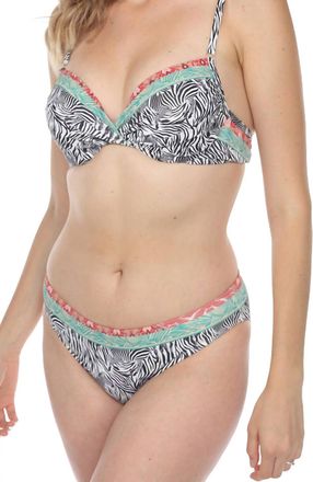 Johnny Was Zebra Twist Top In Multi