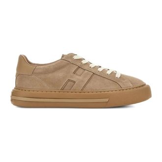 Hogan H691 Suede Sneakers - Heren - Sneakers - Bruin - 40 EU - Leer - Schoenen