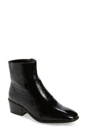Naot Goodie Zip Boot in Black Crinkle Patent Leather at Nordstrom, Size 10Us