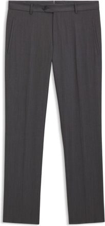 BOSS Water-repellent regular-fit trousers in virgin wool