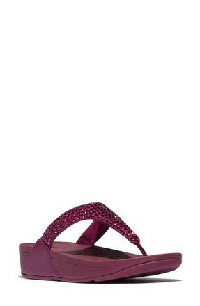 FitFlop Lulu Maxi-Crystal Toe Post Sandal in Ruby at Nordstrom Rack, Size 10