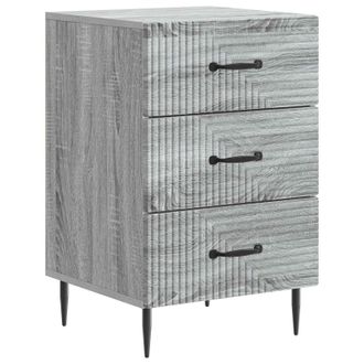 vidaXL Armario De Noche Con Caj&oacute;n Gris Sonoma 43 X 41 X 66,5 Cm Vidaxl