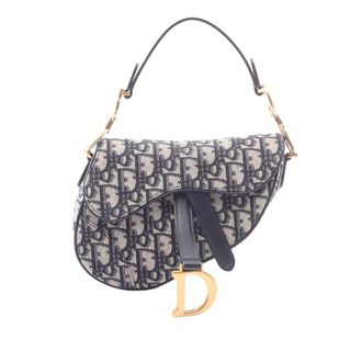 Dior Pre-owned Dior Mini Oblique Canvas Saddle Bag Ladies OY7W1OJCY6L6W6TR