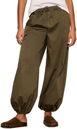 Sanctuary Float On Stretch Cotton Balloon Pants in Green at Nordstrom, Size X-Large