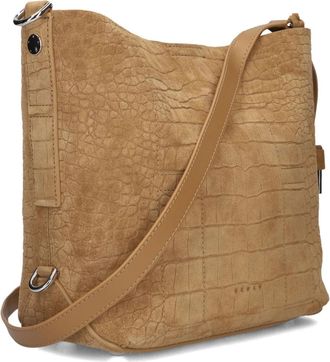 Hogan Kleine Schoudertassen van Su&egrave;de- Camel - Dames - Schoudertassen - Bruin - ONE Size - Su&egrave;de - Tassen