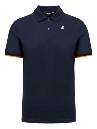 K-Way Piqu&eacute; poloshirt - Blauw