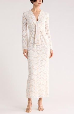 Diane Von F&uuml;rstenberg Jobin Bell Sleeve Maxi Dress in Ivory at Nordstrom Rack, Size Small