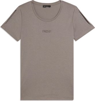 Freddy T-shirt manica corta con dettaglio cut out e strass