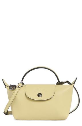 Longchamp Extra Small Le Pliage Xtra Leather Clutch in Pistachio at Nordstrom