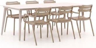 Forza Furniture Forza Vico/Sora 220cm dining tuinset 7-delig stapelbaar