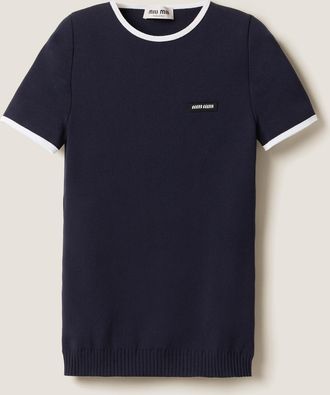 Miu Miu Technical yarn crew-neck sweater