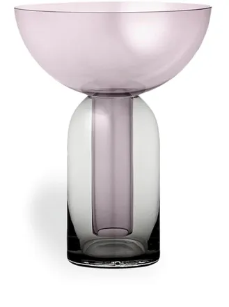 AYTM Torus transparent-design vase (19.5cm) - unisex - glass - OS - Black