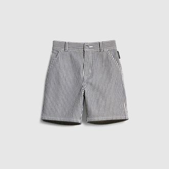 Gucci Kids - Striped Denim Shorts, White, Ready-to-wear