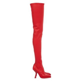 Ferragamo Ramii Nappa Stretch Thigh-High Boots, Size 7 C