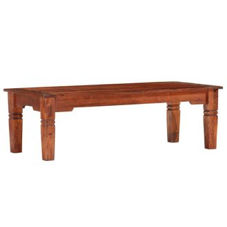 vidaXL Mesa De Centro De Madera Maciza De Acacia 110x50x35 Cm Vidaxl