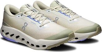 On Cloudsurfer Trail 2 Waterproof Trail Running Shoe in Ghost/Chalk at Nordstrom, Size 10.5