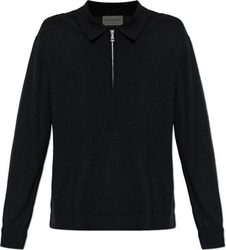 Officine G&eacute;n&eacute;rale Bene Cardigan - Heren - V-hals truien - Zwart - L - Wol - Truien & Vesten