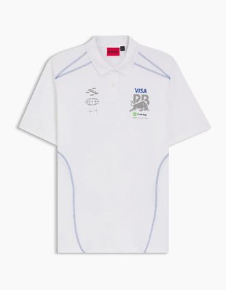 HUGO BOSS Mens Vcarb Polo_01 R - White - Size: 38